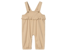 Lil Atelier irish cream melange overalls